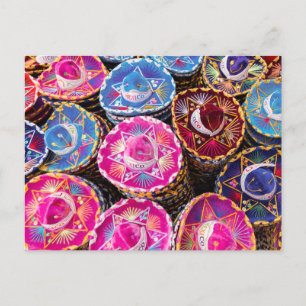 Cartão Postal Sombreros No México