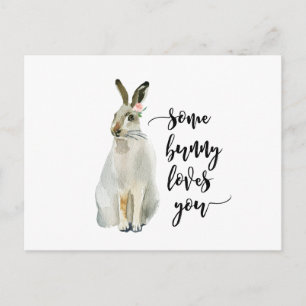 cartão postal some bunny loves you