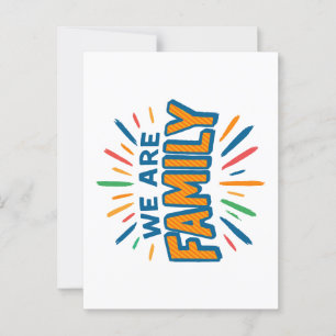 Cartão Postal Somos da Família 1