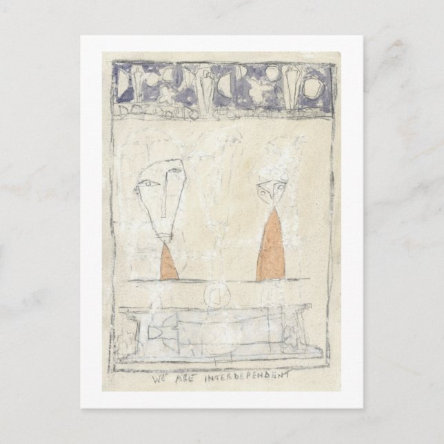 Cartão Postal Somos interdependentes (Frente)