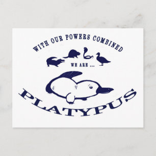 Cartão Postal Somos Platypus