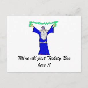 Cartão Postal Somos só o Tickety Boo...