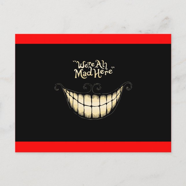 Cartão Postal Somos todos meio loucos Estamos todos um pouco lou (Frente)