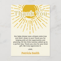 Son Boho Chá de fraldas Obrigado