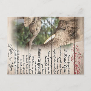 Cartão Postal Son To My Mom Present Cute Gift for Family