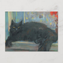 Soneca Interrompida, Pintura Impressionista de Gat