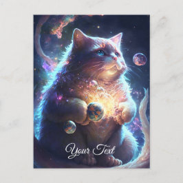 Cartão Postal Sonhador de Gato.