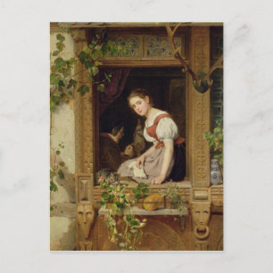 Cartão Postal Sonhando com a janela