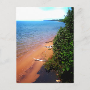 Cartão Postal Sonhando com o lago Michigan