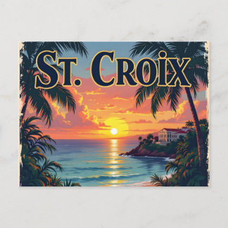 Cartão Postal Sonhando com St Croix