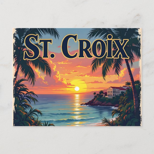 Cartão Postal Sonhando com St Croix (Frente)