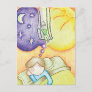 Cartão Postal Sonhando em um balanço