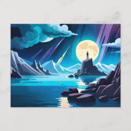 Cartão Postal Sonhando — Homem pelo Mar