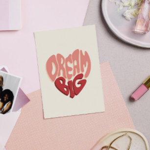 Cartão Postal Sonhe Grande: Frase Significativa para o Sucesso