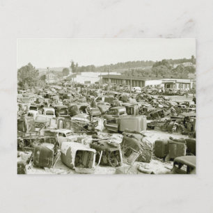 Cartão Postal Sonho Antiquado do Coletor de Automóveis, 1940