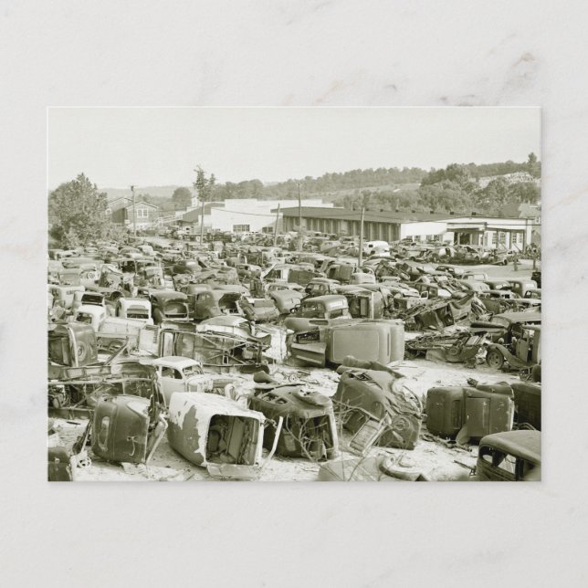 Cartão Postal Sonho Antiquado do Coletor de Automóveis, 1940 (Frente)