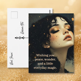 Cartão Postal Sonho Celestial / Poeira Estelar & Sombras Dizendo
