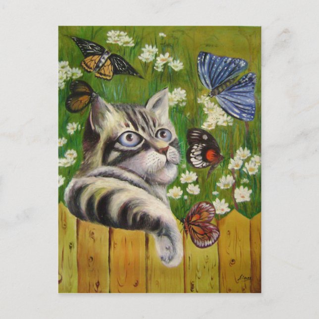 Cartão Postal sonho da borboleta (Frente)