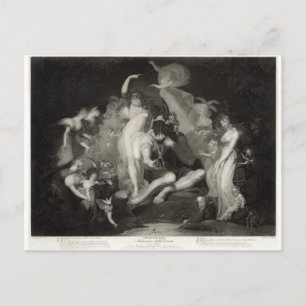 Cartão Postal Sonho da Noite de Verão de Henry Fuseli