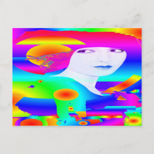 Cartão Postal Sonho de abstrato Color