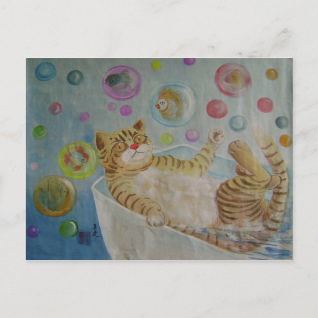 Cartão Postal sonho de bolha (Frente)