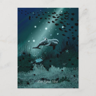 Cartão Postal Sonho de golfinho