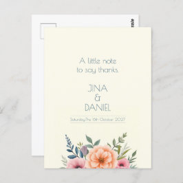 Cartão Postal Sonho de Pêssego e Pétala