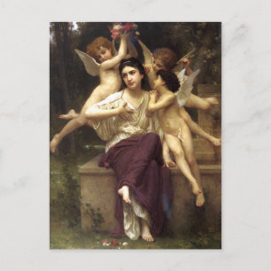 Cartão Postal Sonho de Primavera por William-Adolphe Bouguereau