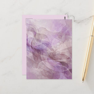 Cartão Postal Sonho Lavanda Redemoinho Lilás Mauve Lavanda