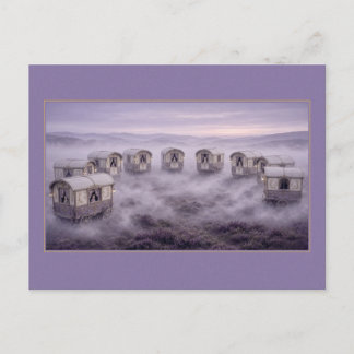Cartão Postal Sonhos Circenses Surrealistas Caravanas Lavanda