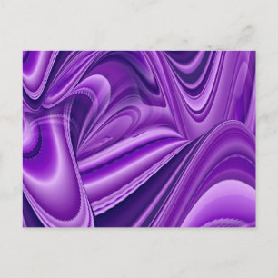 Cartão Postal Sonhos de Arco-Íris de Flor Roxo