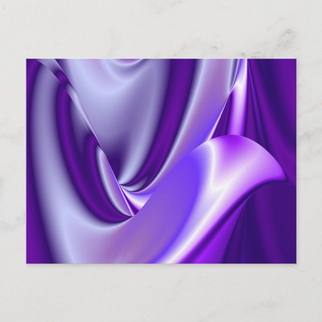 Cartão Postal Sonhos de Arco-Íris de Flor Roxo (Frente)