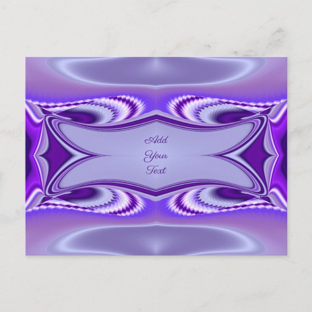 Cartão Postal Sonhos de Arco-Íris de Flor Roxo (Frente)