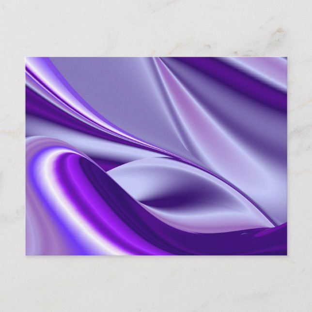 Cartão Postal Sonhos de Arco-Íris de Flor Roxo (Frente)