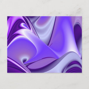 Cartão Postal Sonhos de Arco-Íris de Flor Roxo