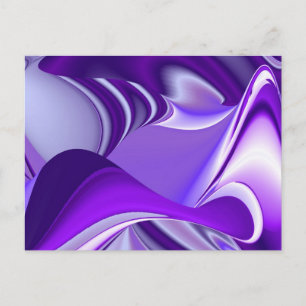 Cartão Postal Sonhos de Arco-Íris de Flor Roxo