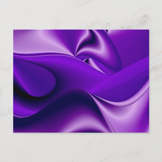 Cartão Postal Sonhos de Arco-Íris de Flor Roxo (Frente)