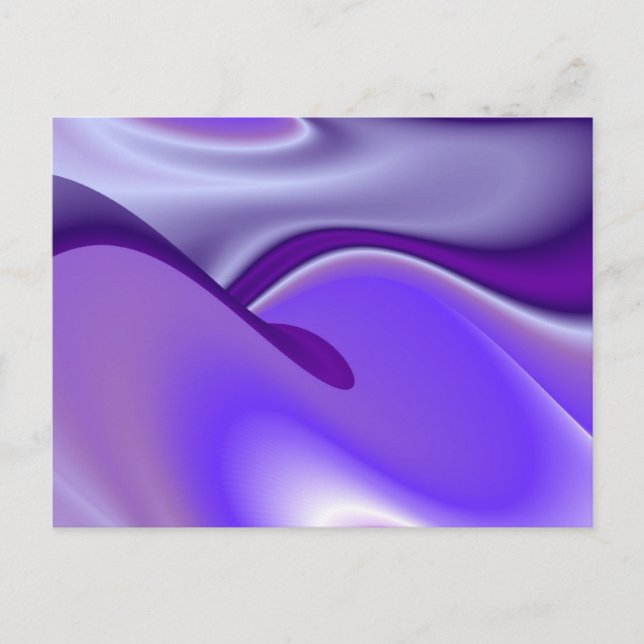Cartão Postal Sonhos de Arco-Íris de Flor Roxo (Frente)
