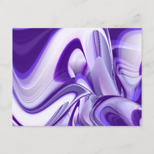 Cartão Postal Sonhos de Arco-Íris de Flor Roxo