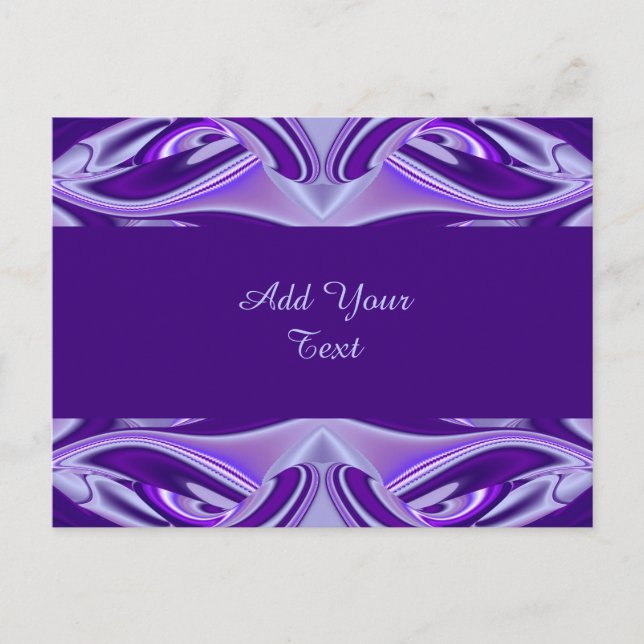 Cartão Postal Sonhos de Arco-Íris de Flor Roxo (Frente)