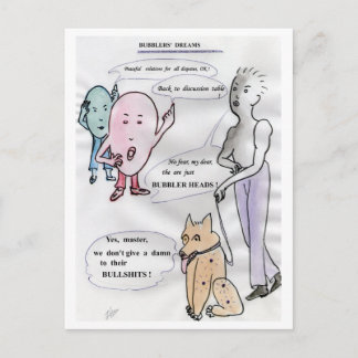 Cartão Postal sonhos de Bubbler