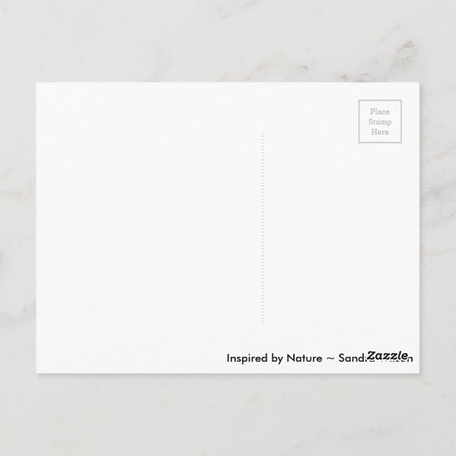 Cartão Postal Sonhos de florescência (Verso)