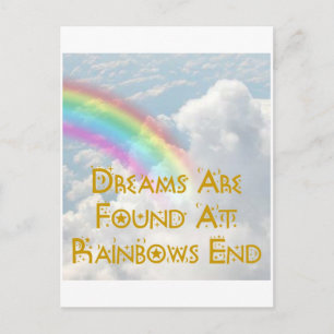 Cartão Postal Sonhos Encontrados No Rainbows End