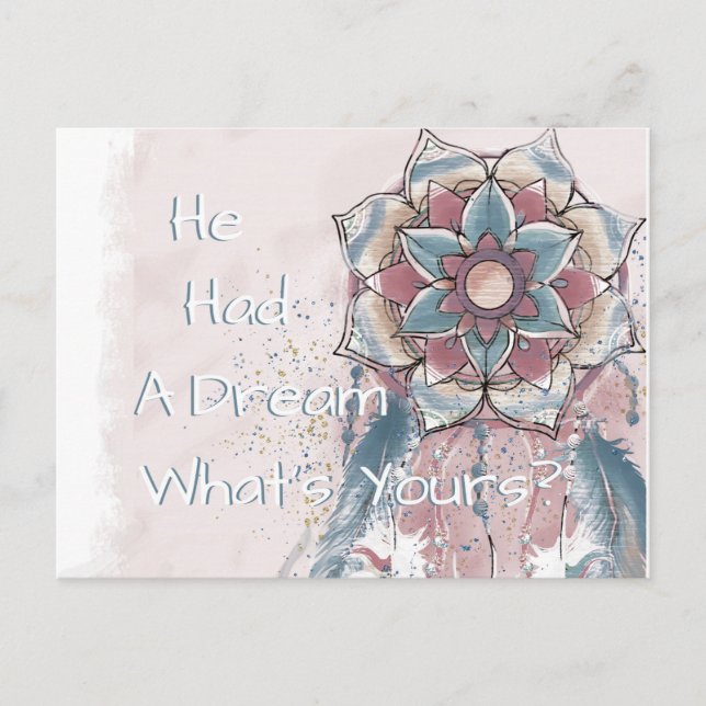 Cartão Postal Sonhos MLK (Frente)