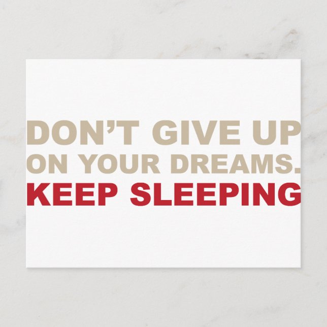 CARTÃO POSTAL SONHOS MUITO IMPORTANTES (Frente)