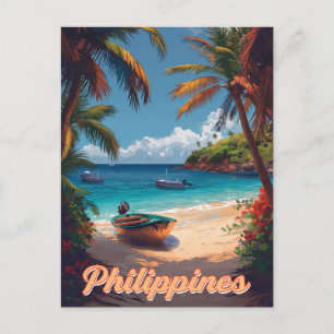 Cartão Postal Sonhos Tropicais: Filipinas Vintage