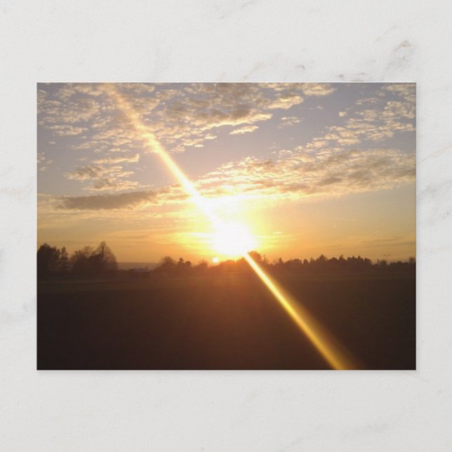 Cartão Postal Sonnenuntergang über Wiesbaden und Mainz (Frente)