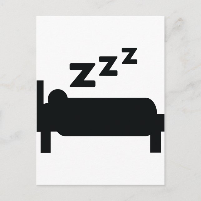 Cartão Postal sono zzz dormindo (Frente)