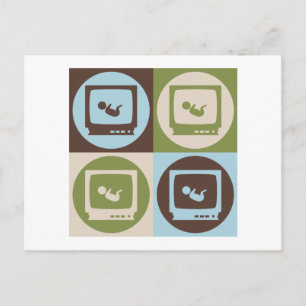 Cartão Postal Sonogramas de pop Art