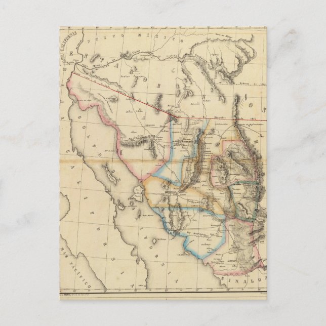 Cartão Postal Sonora, México (Frente)